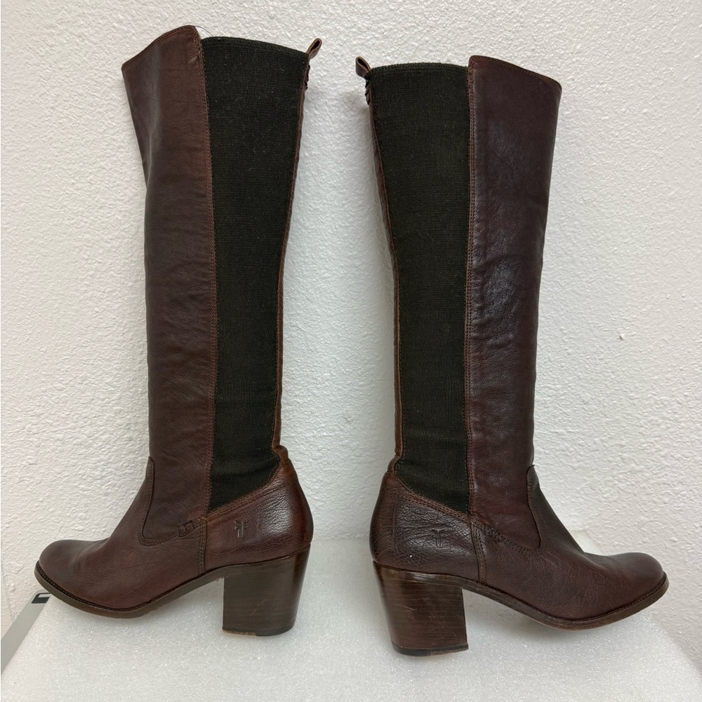 Frye Janis Gore Knee High Boots Size 10